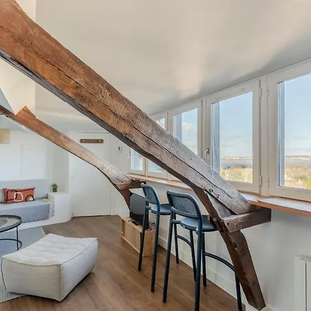 La-haut - 3 Panorama Of The Estuary - Center * Honfleur